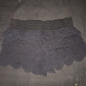 Black Lacey shorts
